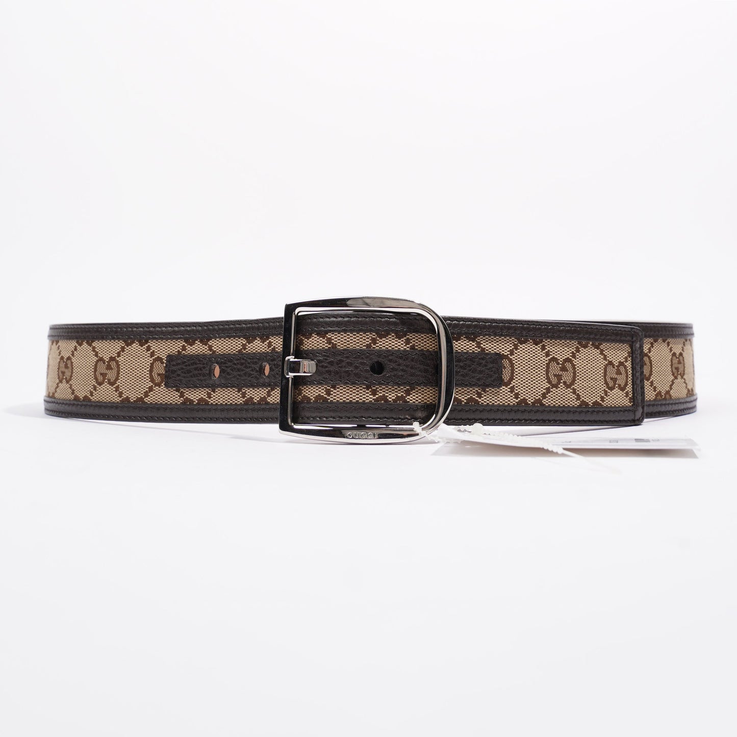 Gucci Belt Supreme / Brown Canvas 85cm 34"