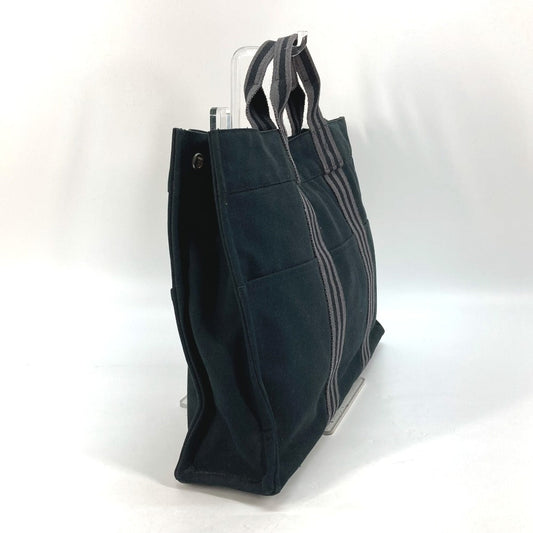 HERMES Tote Bag canvas black Fool Toe MM Women Used