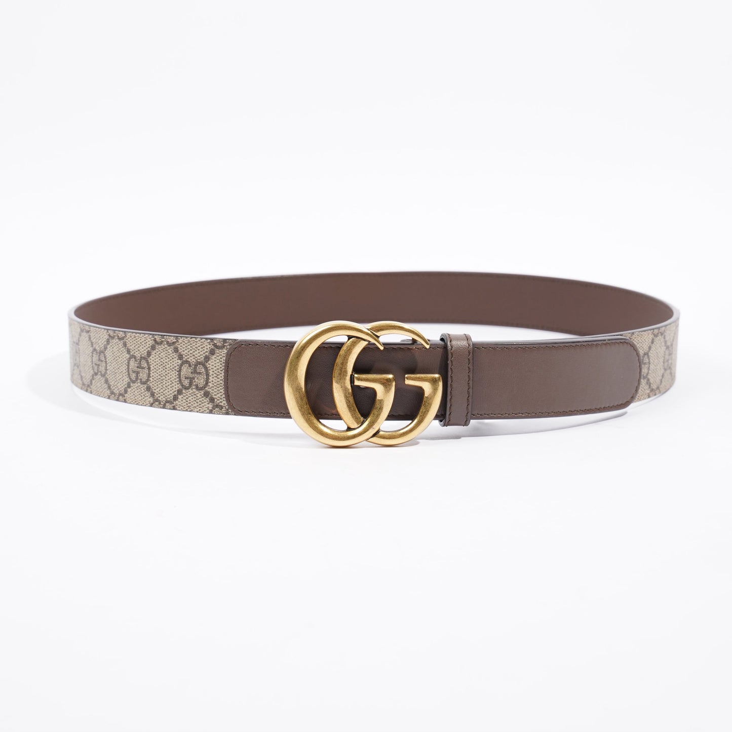 Gucci Marmont Belt Supreme / Brown Canvas 85cm 34"