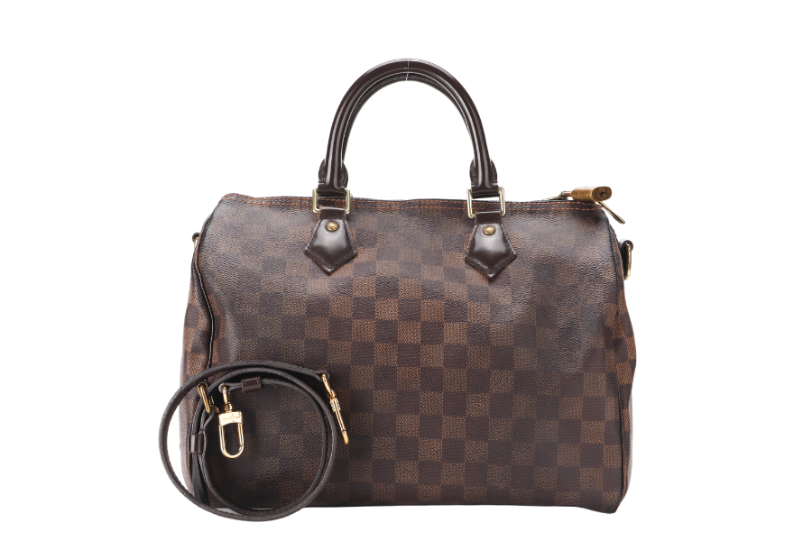 LOUIS VUITTON BANDOULIER 30 (N41367) DAMIER EBENE CANVAS GOLD HARDWARE WITH STRAP NO DUST COVER
