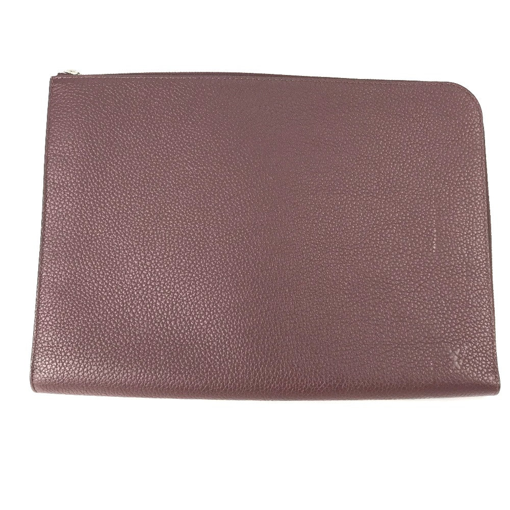 LOUIS VUITTON Clutch bag M53217 Taurillon Clemence Leather Brown Pochette Jules GM mens Used