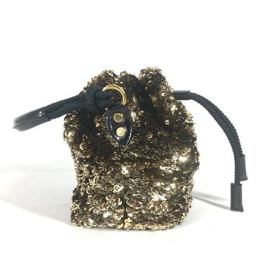 LOUIS VUITTON Handbag M40322 Sequins, Leather gold 2010 Cruise Collection Mininoe Rococo All