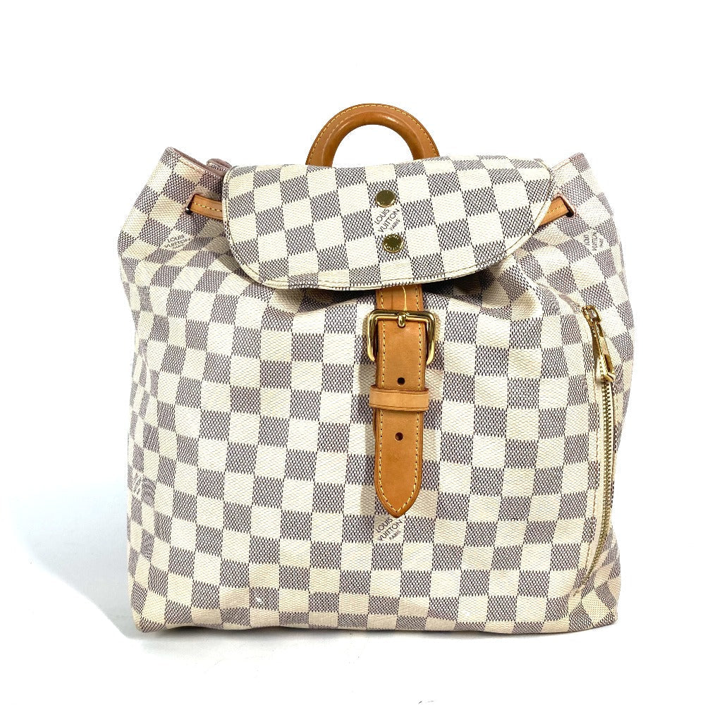 LOUIS VUITTON Backpack N41578 Damier Azur Canvas white Damier Azur Speron