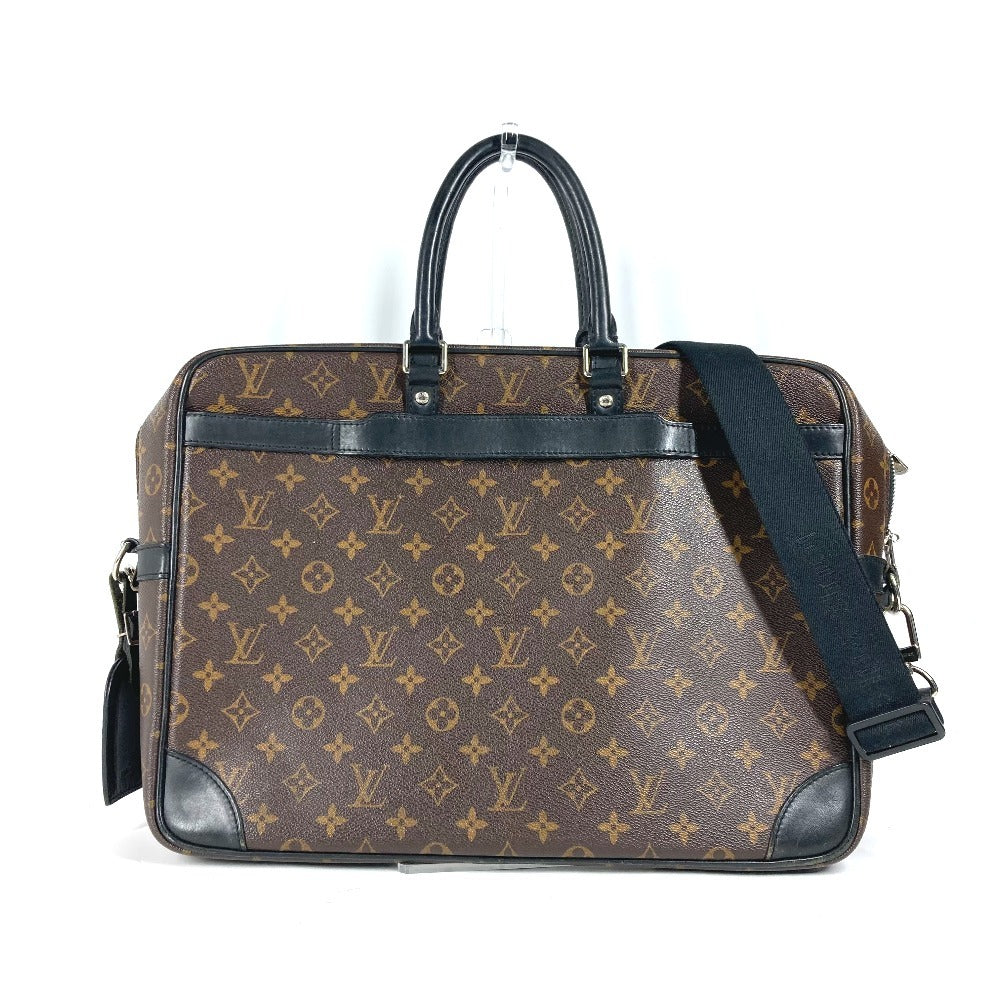 LOUIS VUITTON Business bag M40224 Monogram macacer canvas Brown Monogram macacer Porto Documan VowayajuGM mens Used
