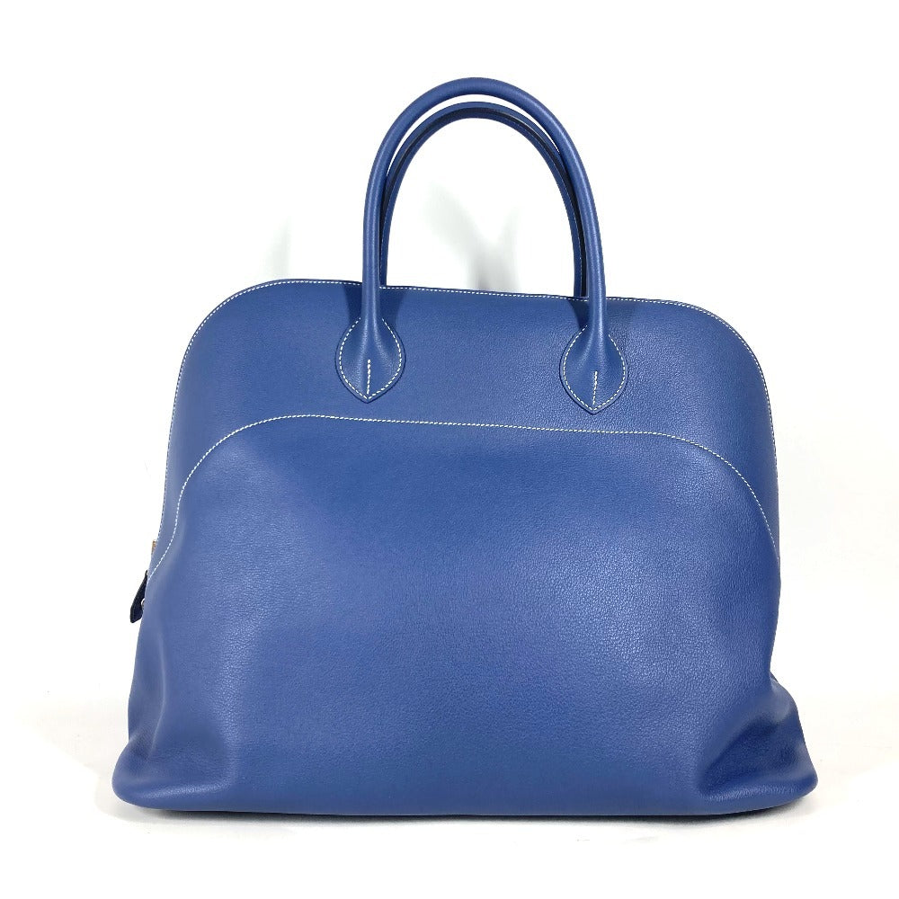 HERMES Handbag Calf leather blue Shoulder Bag Shoulder Bag Bolide Relax 45 unisex(Unisex) Used