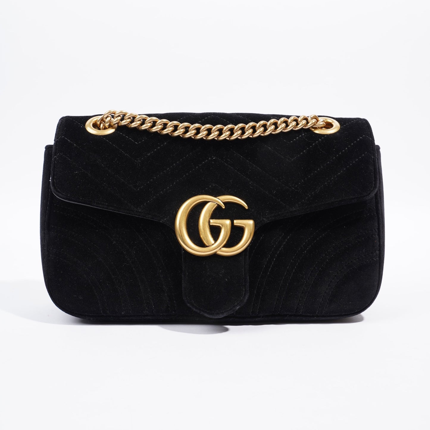 Gucci GG Marmont Black Velvet Small