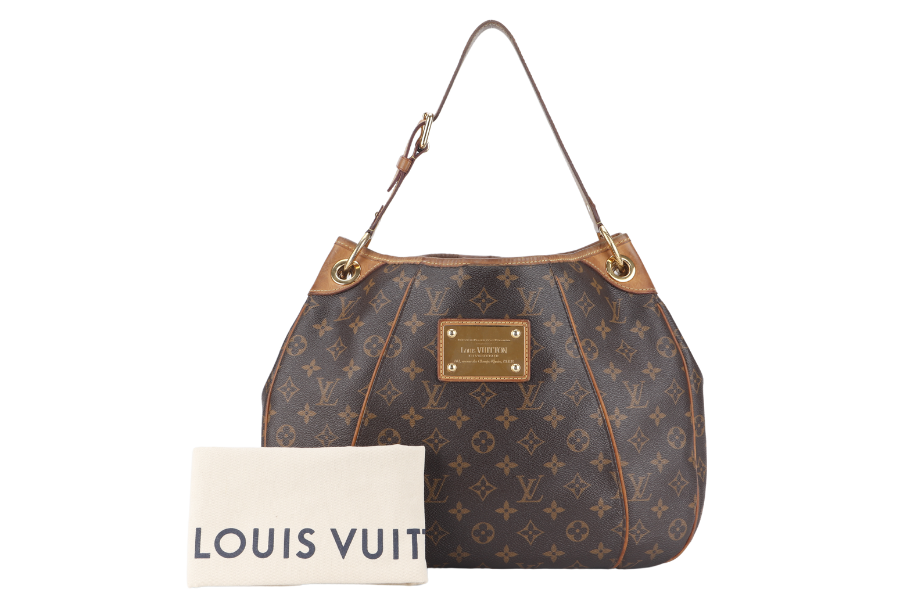 LOUIS VUITTON GALLIERA PM MONOGRAM CANVAS GOLD HARDWARE WITH DUST COVER