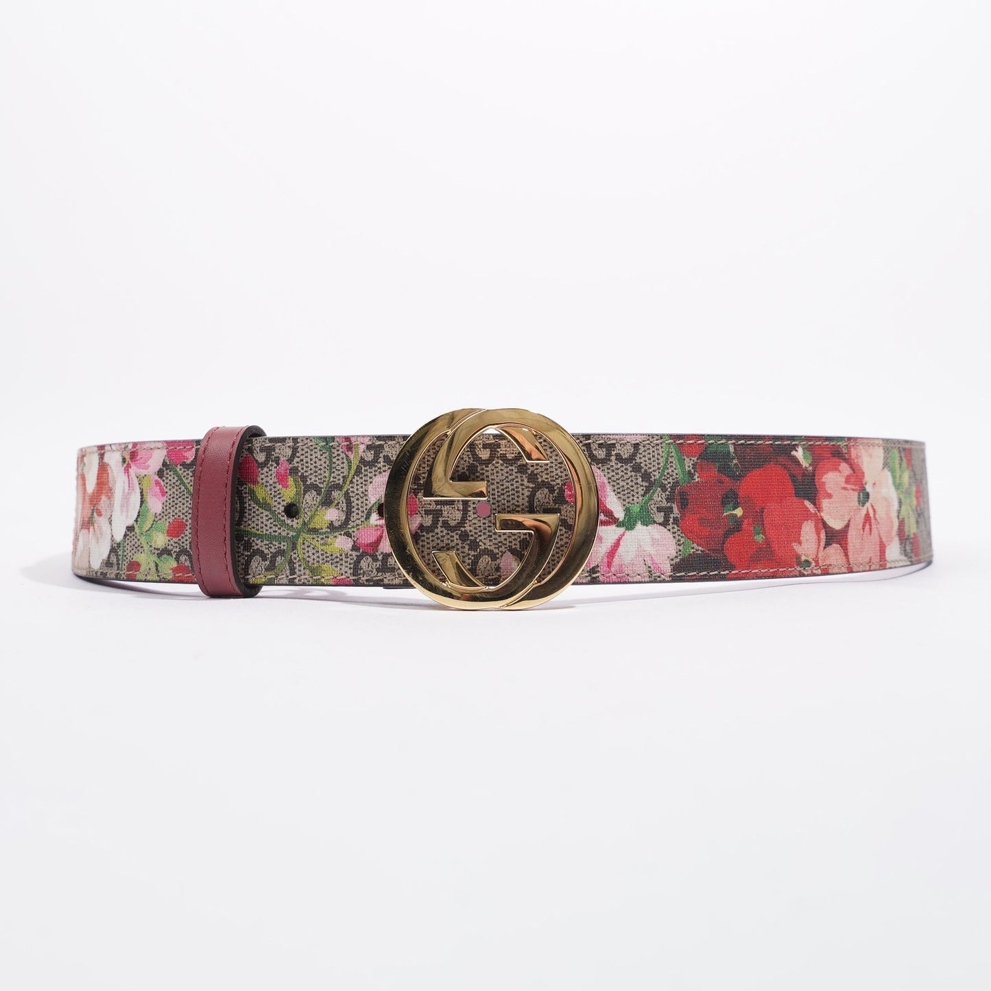 Gucci Interlocking Belt Floral / Supreme Canvas 95cm 38"