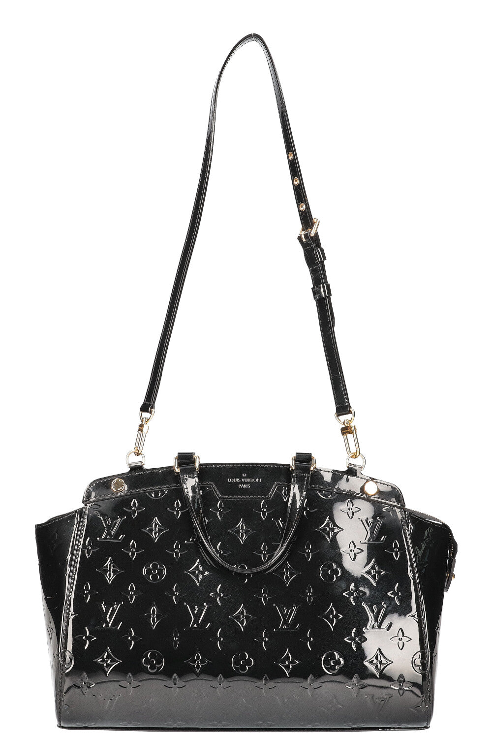 LOUIS VUITTON Brea Bag MM Vernis Black