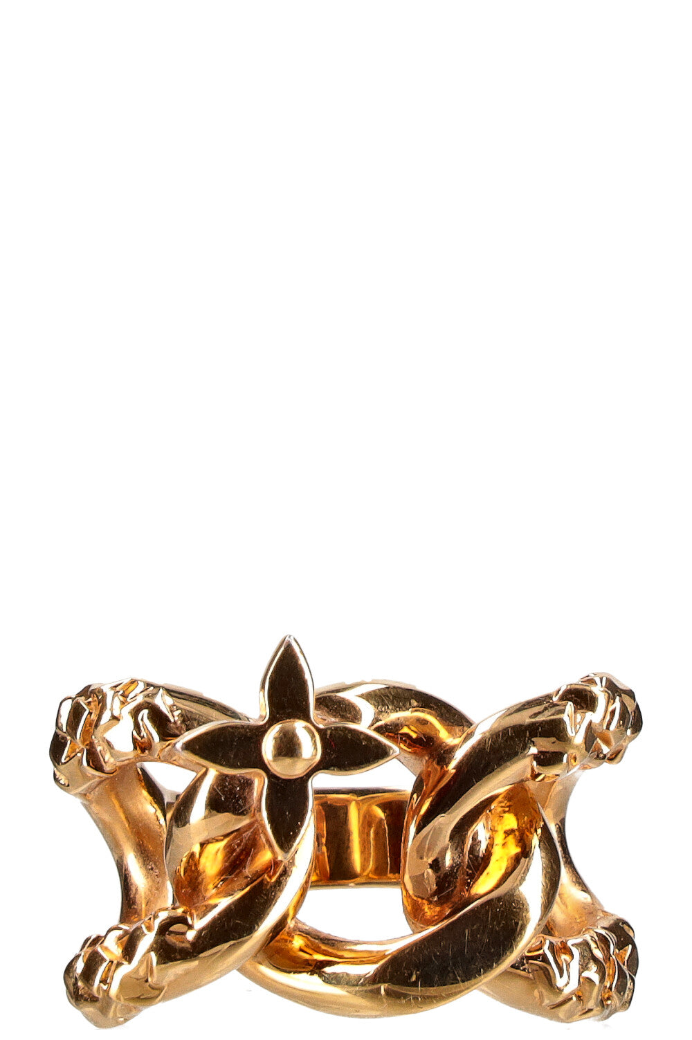 LOUIS VUITTON Chain Ring Gold