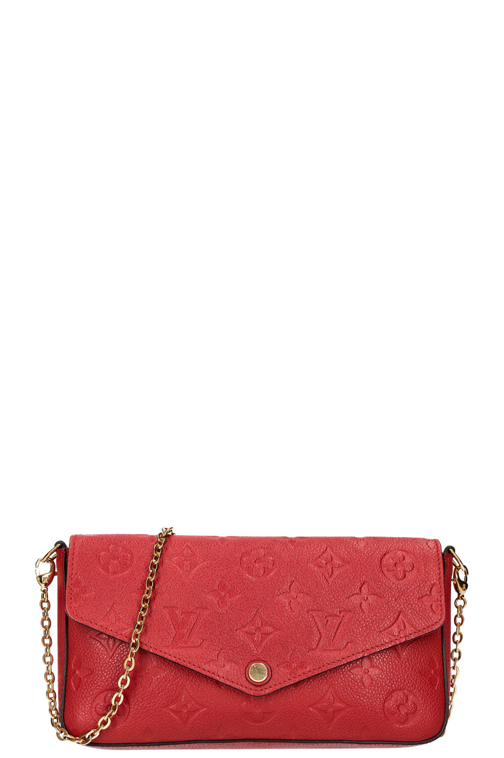 LOUIS VUITTON Felicie Pochette MNG Empreinte Red
