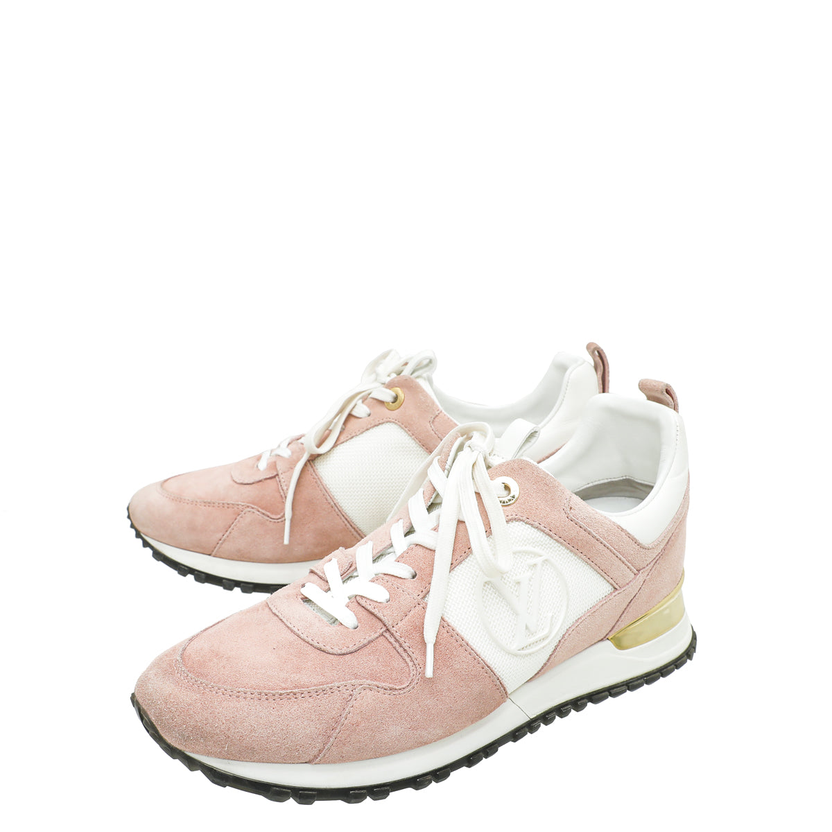 Louis Vuitton Bicolor Suede Run Away Trainer 39