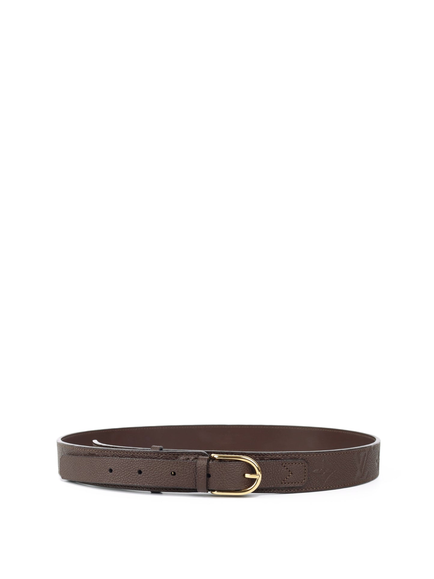Louis Vuitton Brown Monogram Empreinte Belt 85