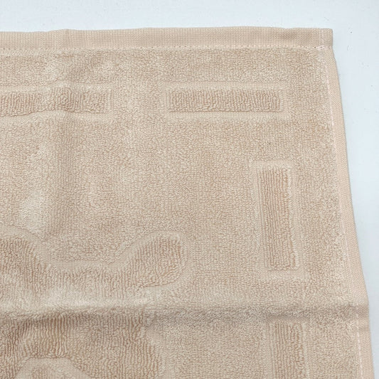 HERMES towel cotton beige Horse logo
