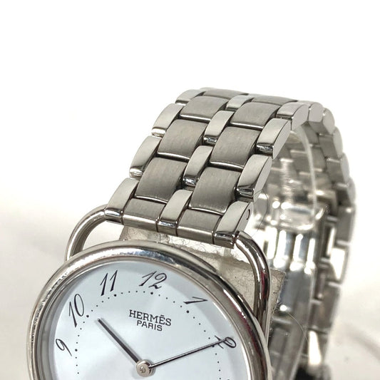 HERMES Watches Quartz Stainless Steel Silver Arceau blue dial Women Used