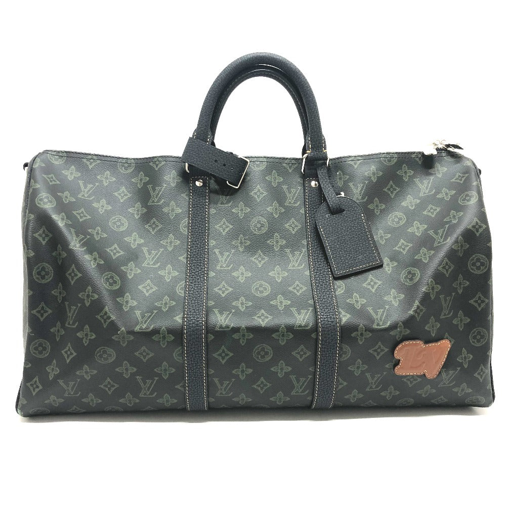 LOUIS VUITTON Boston Duffel bag M46334 Monogram canvas green Monogram Keepall bandouliere 50