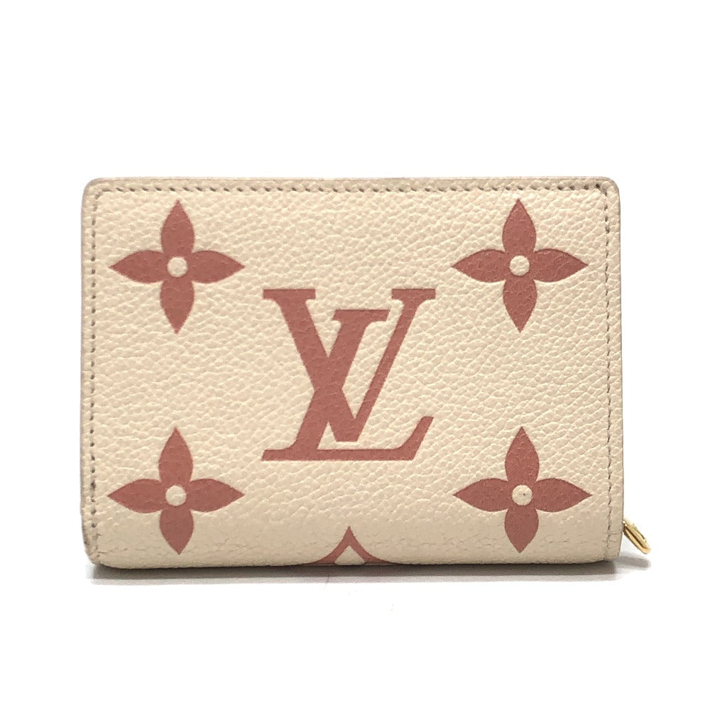 LOUIS VUITTON Folded wallet M81927 Monogram Ann Platt Leather beige Monogram Ann Platt Portefeuille Clare