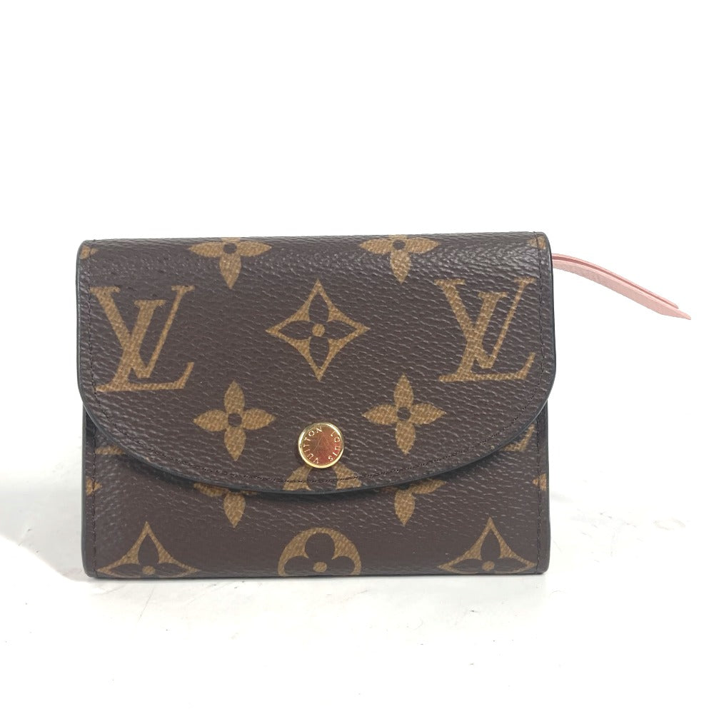 LOUIS VUITTON Coin case M62361 Monogram canvas Brown Monogram Portomonet Rosali Women Used