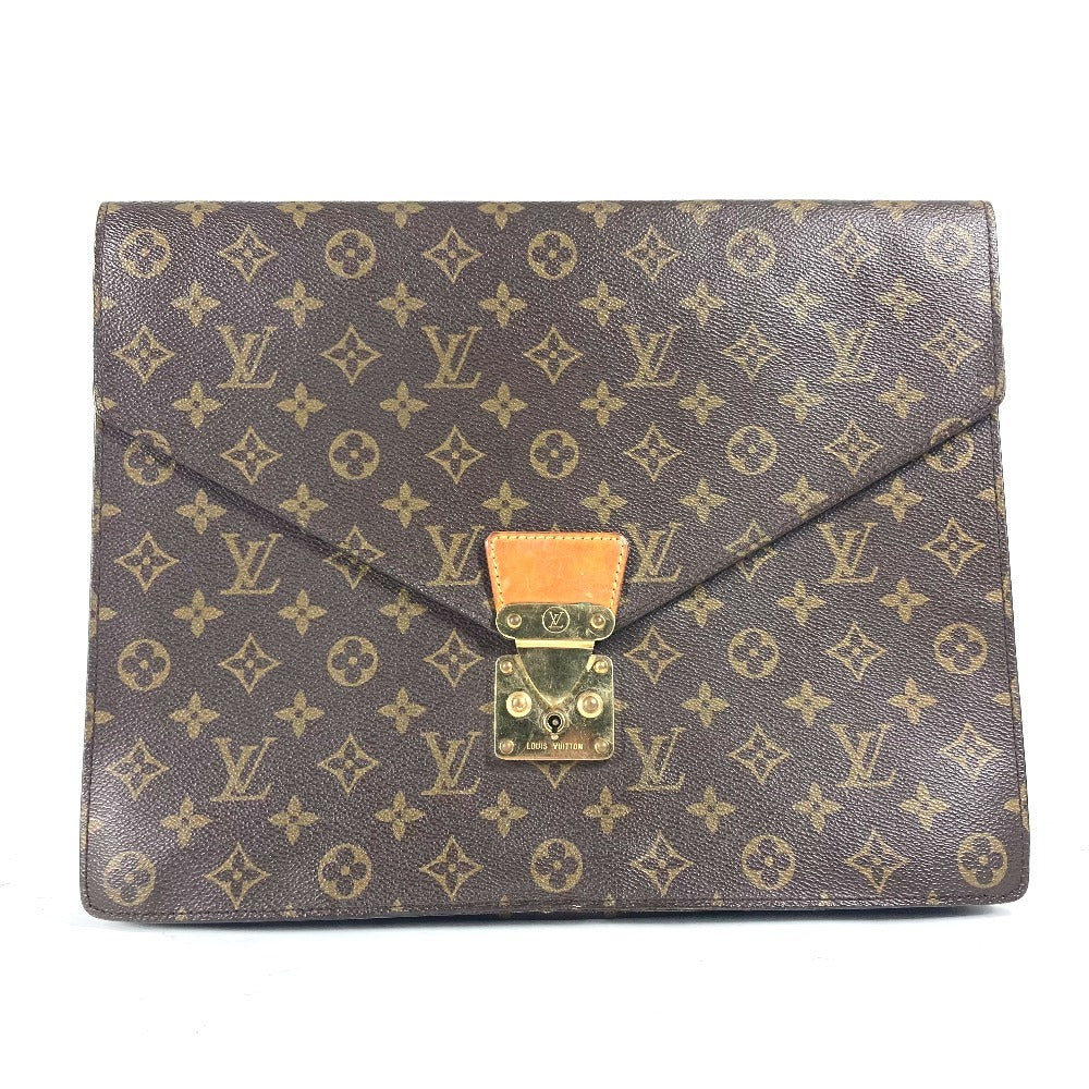LOUIS VUITTON Clutch bag M53335 Monogram canvas Brown Monogram Porte Document Senator unisex(Unisex) Used