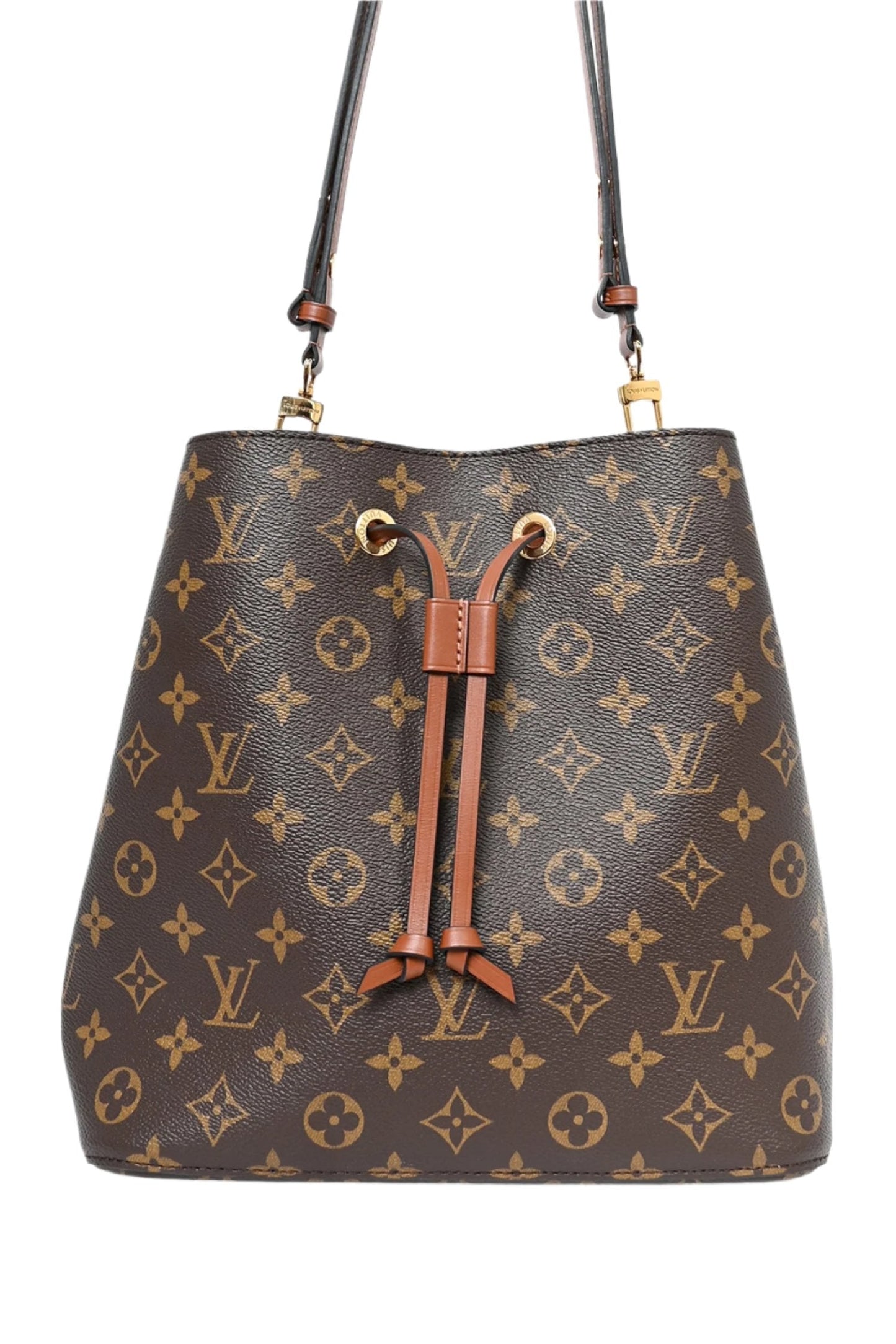 Louis Vuitton 2021 Monogram NeoNoe Caramel MM Bucket Bag