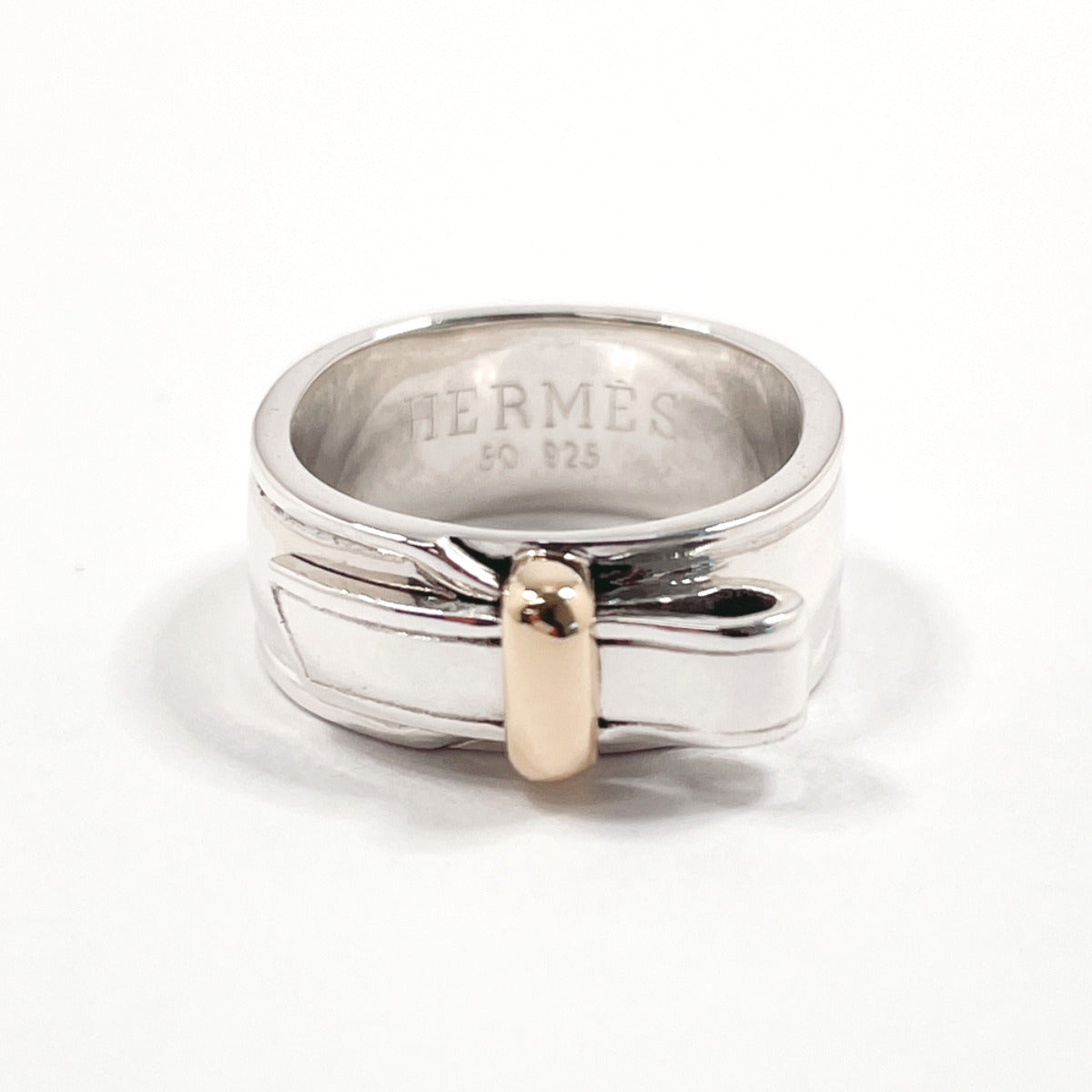 HERMES Ring Silver925 Silver Artemis Ring 50