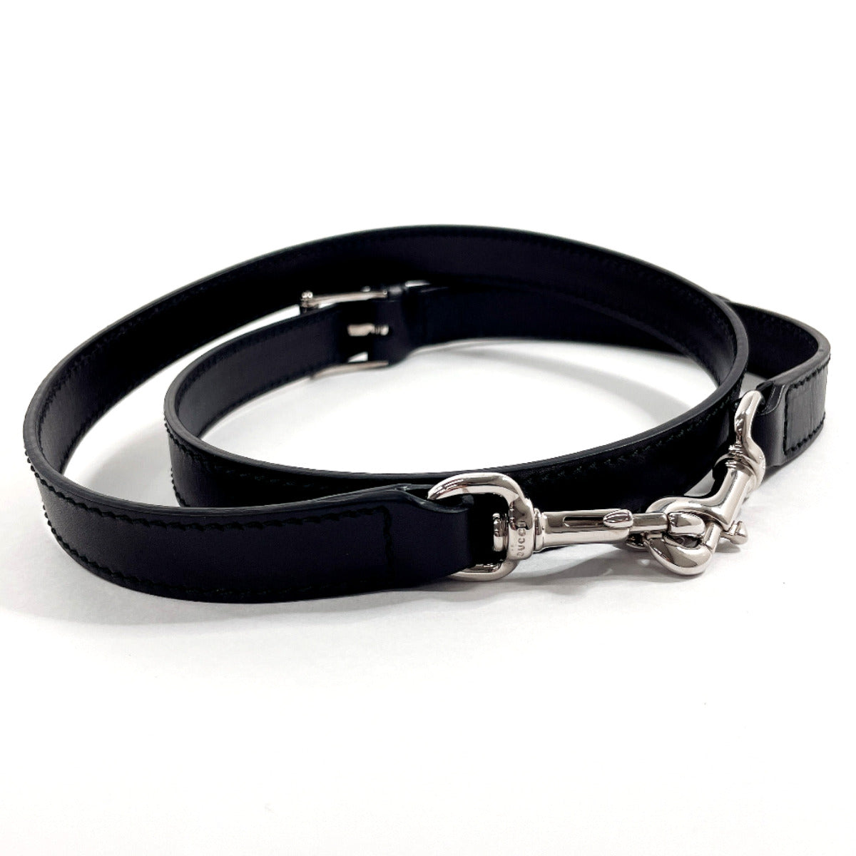 GUCCI Shoulder strap leather black