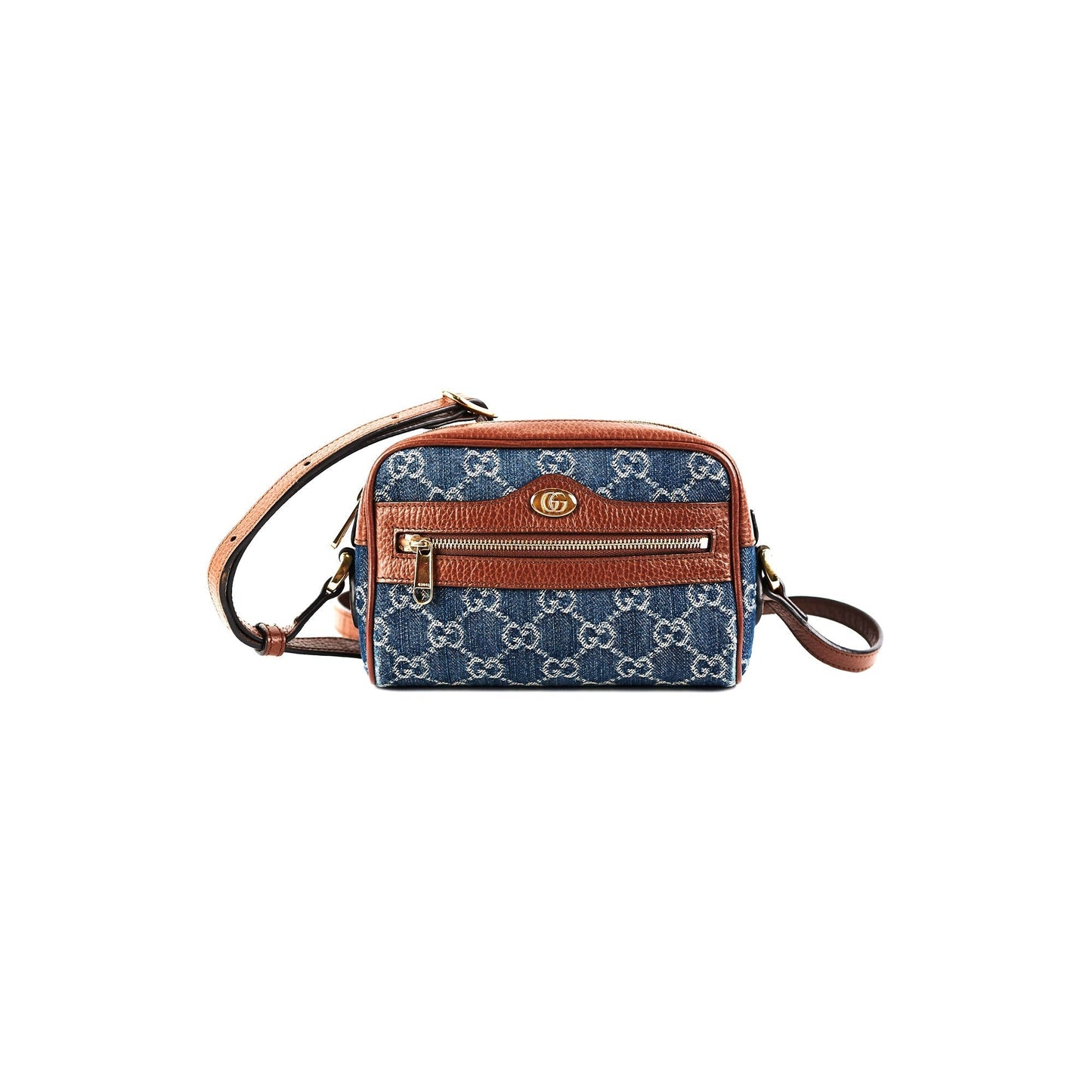 Gucci Ophidia Small Denim Crossbody Bag