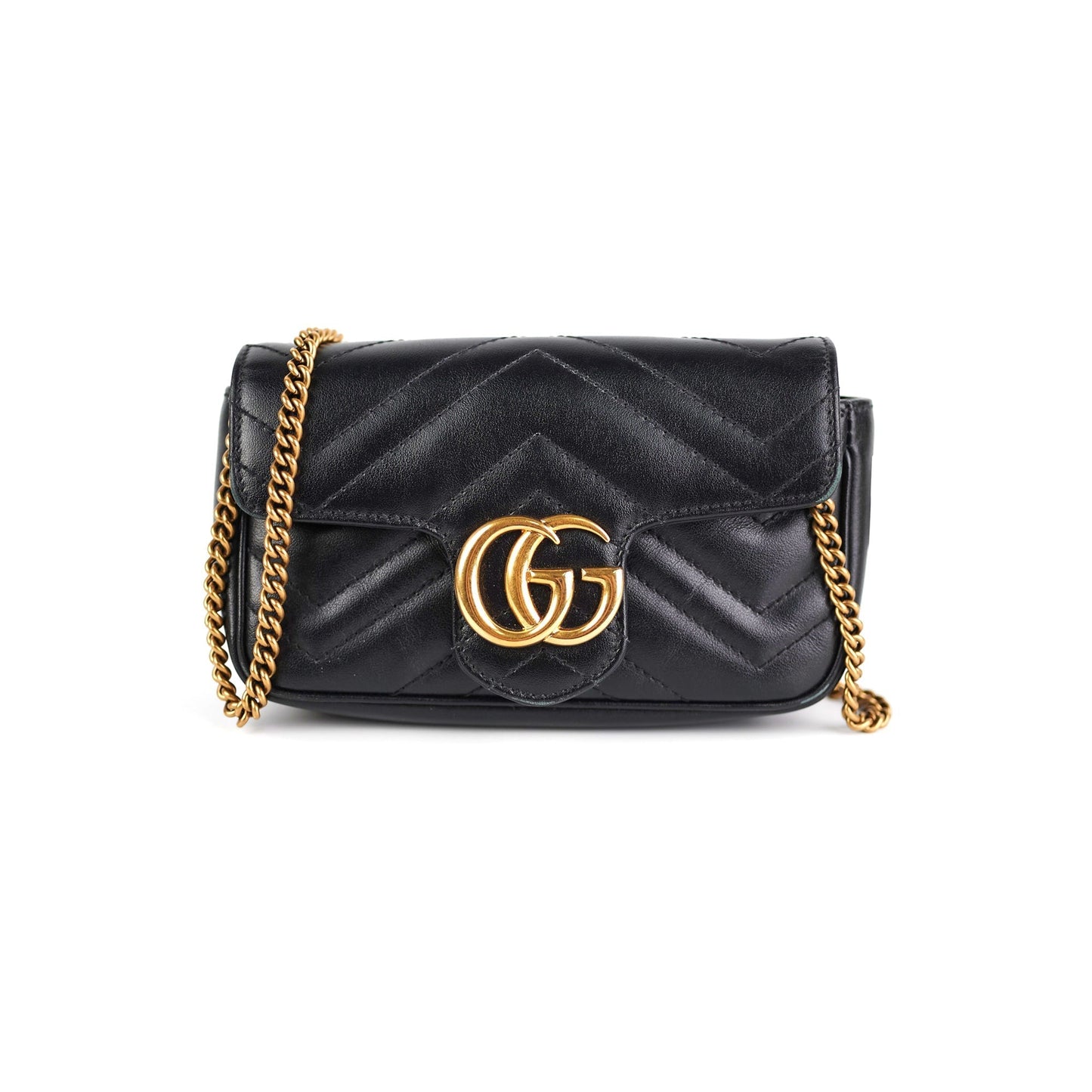 Gucci Black Super Mini Marmont