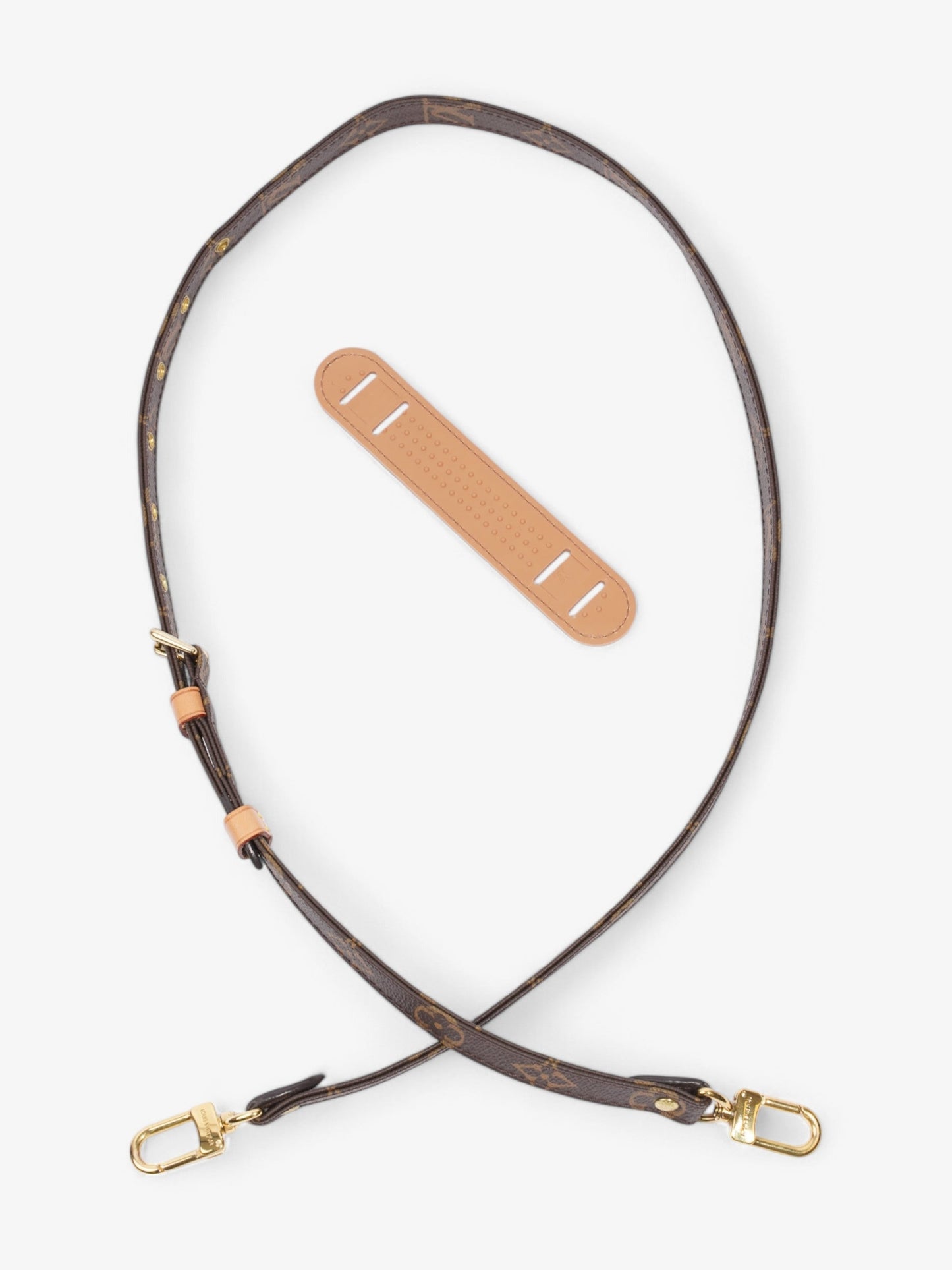 Louis Vuitton Adjustable Shoulder Strap Monogram / Gold Canvas