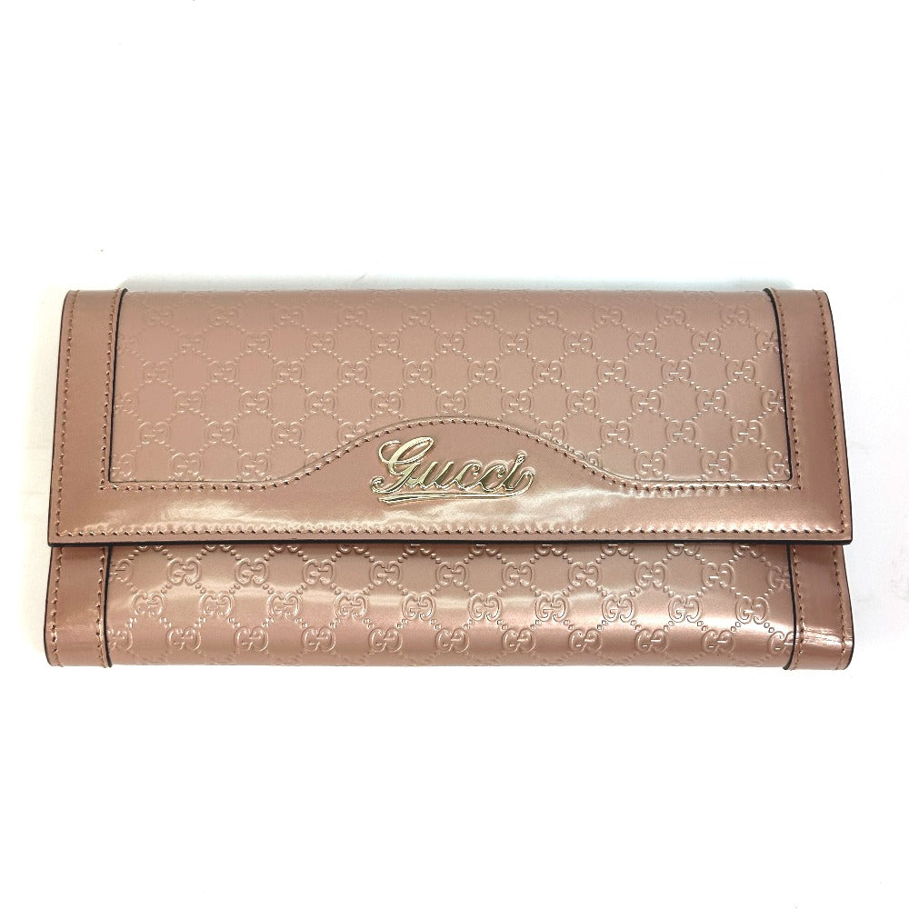 GUCCI Trifold wallet 294977 enamel pink GG Women Used