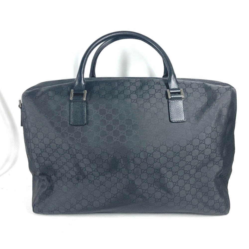 GUCCI Boston Duffel bag 190629 Leather / nylon black GG logo unisex(Unisex) Used