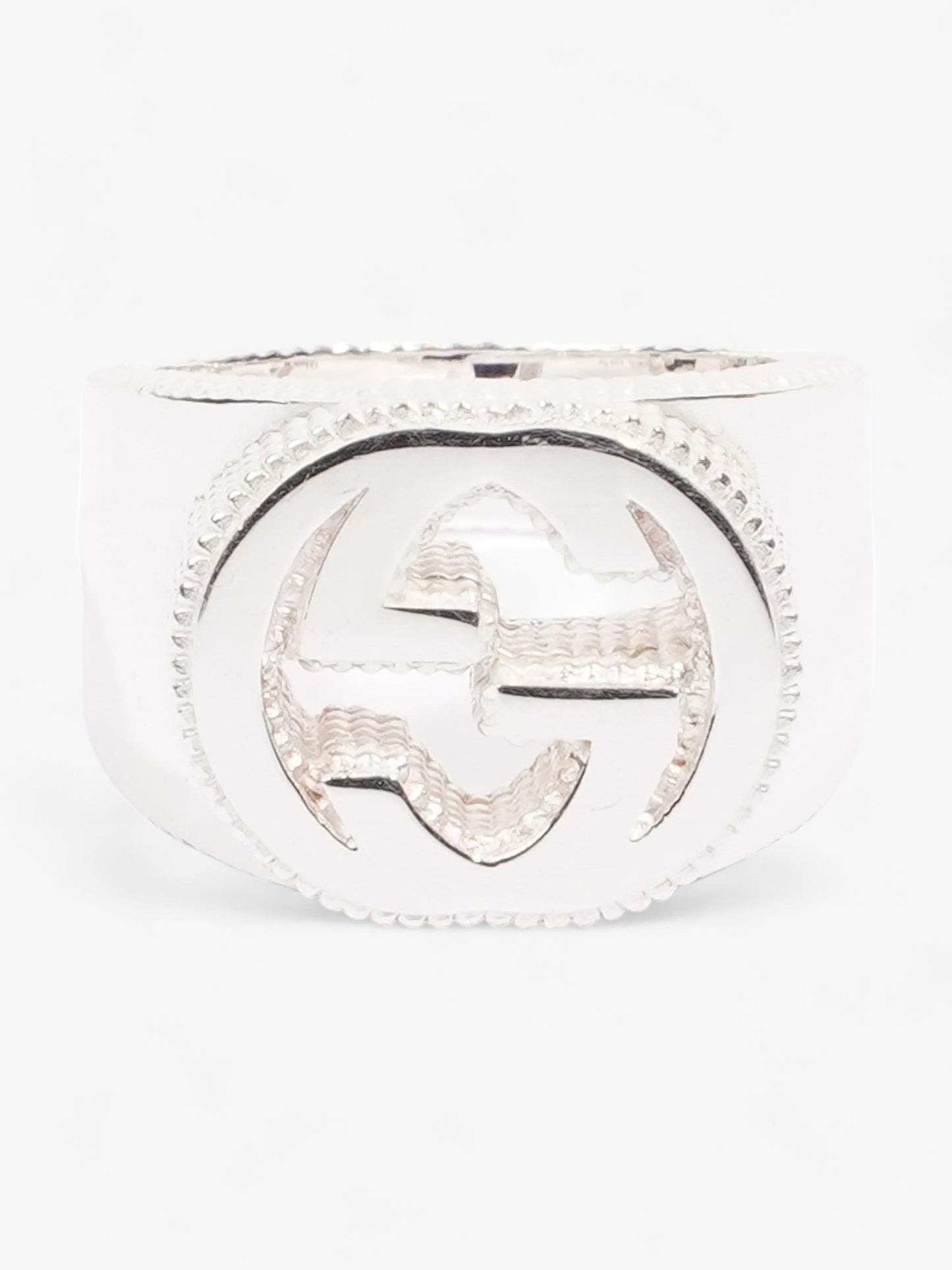 Gucci Interlocking G Ring Silver Silver Sterling 15 (55mm