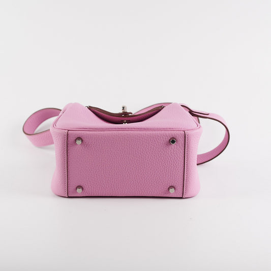 Hold Hermes Mini Lindy Clemece Mauve Sylvestre Stamp U (2022)