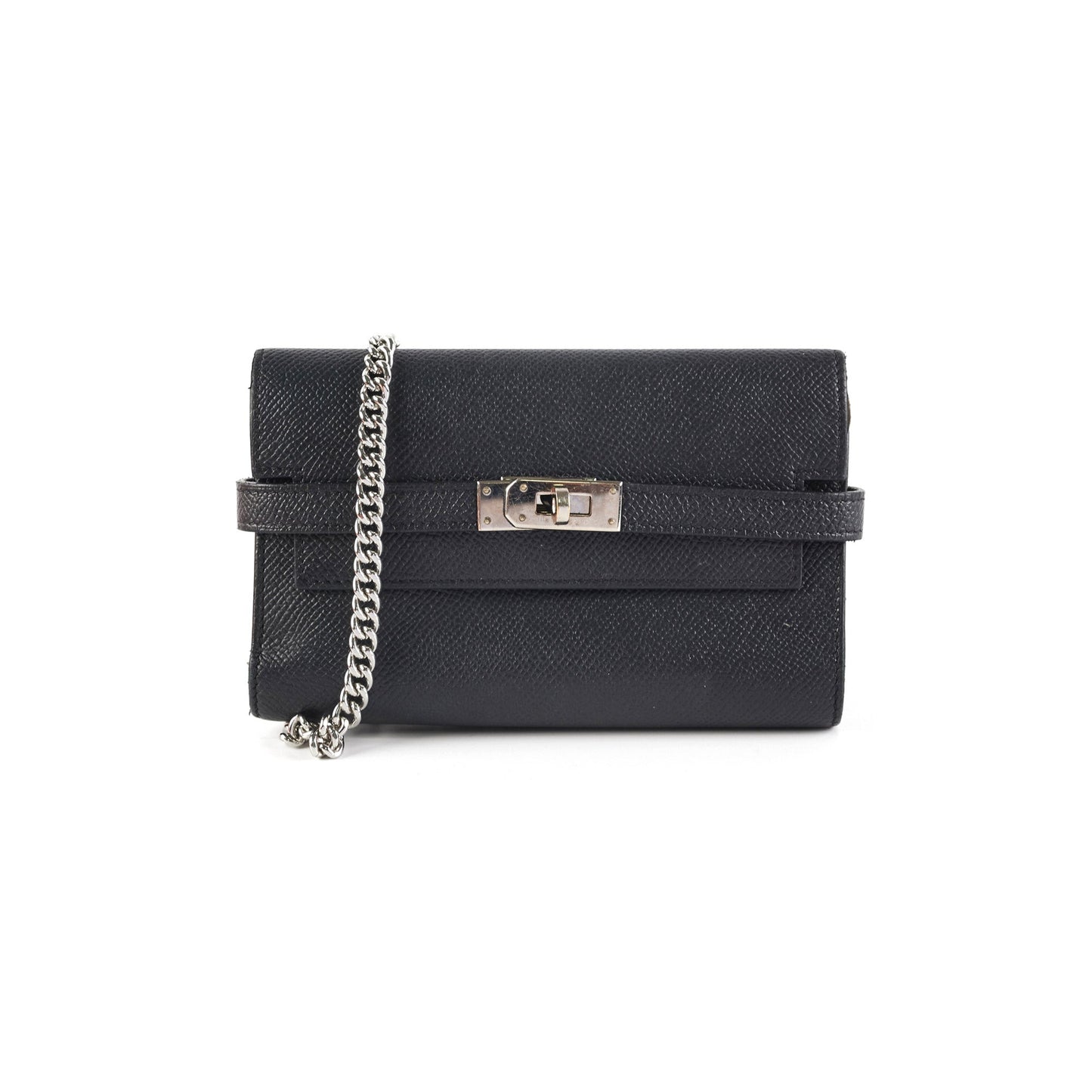Hermes Kelly Compact Wallet Black