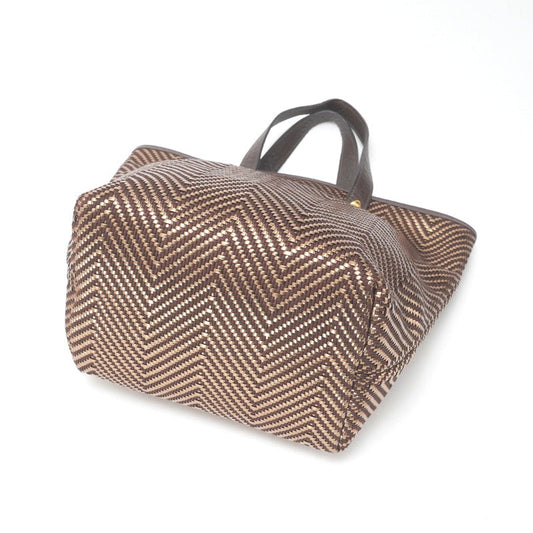 HERMES Tote Bag leather Brown Kaba Chennai PM