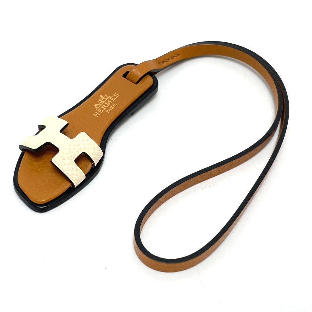 HERMES charm Epsom Brown Oran Nano Women Used