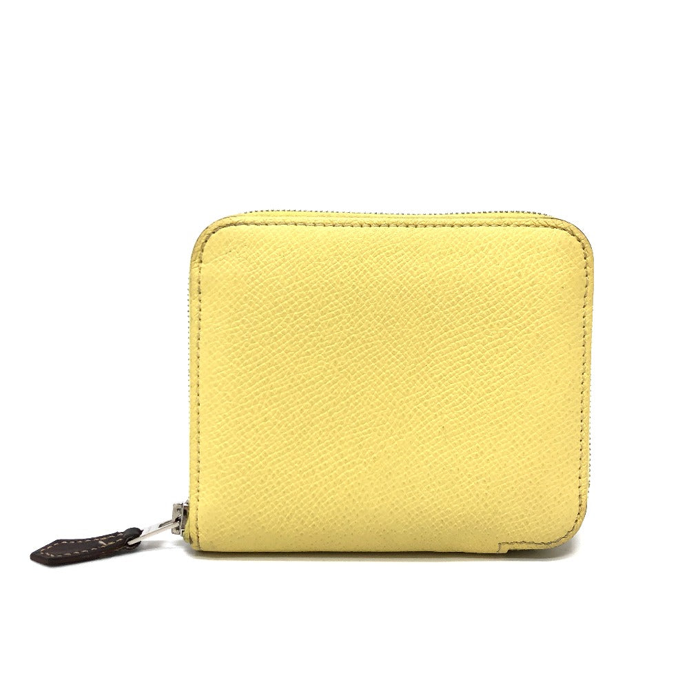 HERMES Folded wallet Epsom Multicolor/Silver Metal Azap compact Women Used