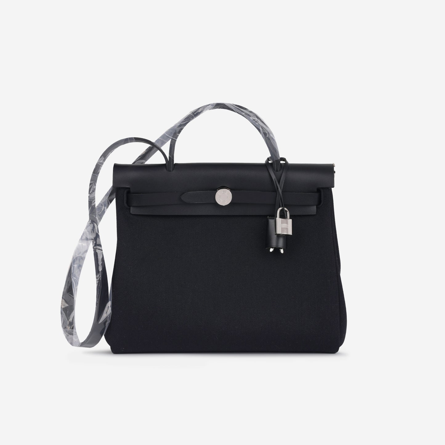 Hermès Hermes - Herbag 31 - Noir Canvas / Hunter PHW - Brand New