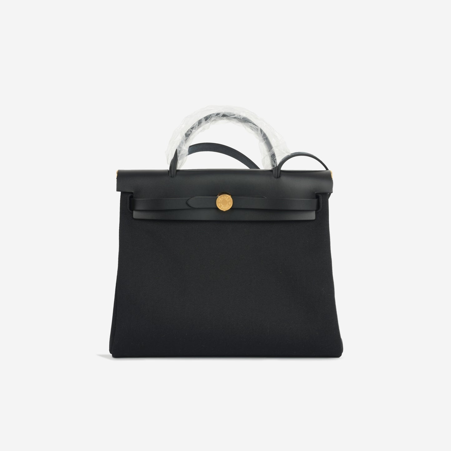 Hermès Hermes - Herbag 31 - Noir Canvas / Hunter GHW - Brand New