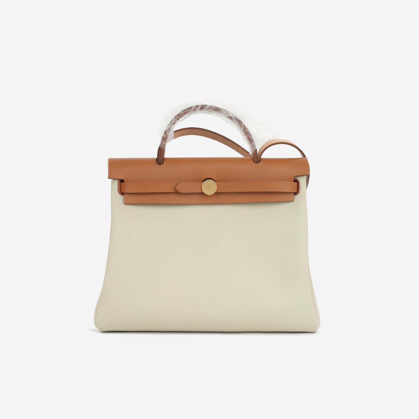 Hermès Hermes - Herbag 31 - Beton Canvas/ Fauve Hunter GHW - 2023 - Brand New