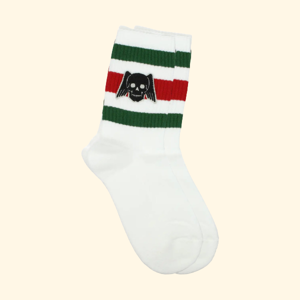 Gucci Skull Patch Cotton Ankle Socks,