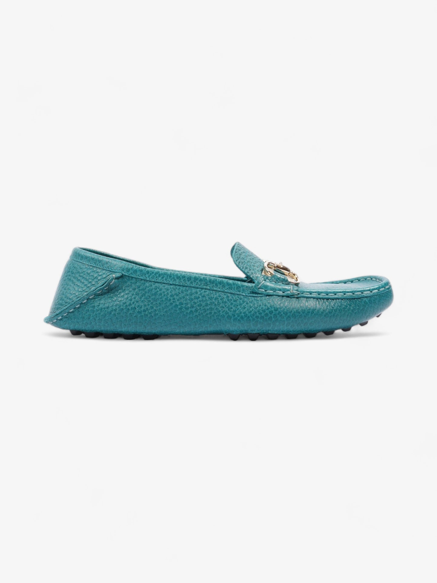 Gucci Horsebit Slip On Loafers Turquoise Blue Leather EU 39 UK 6