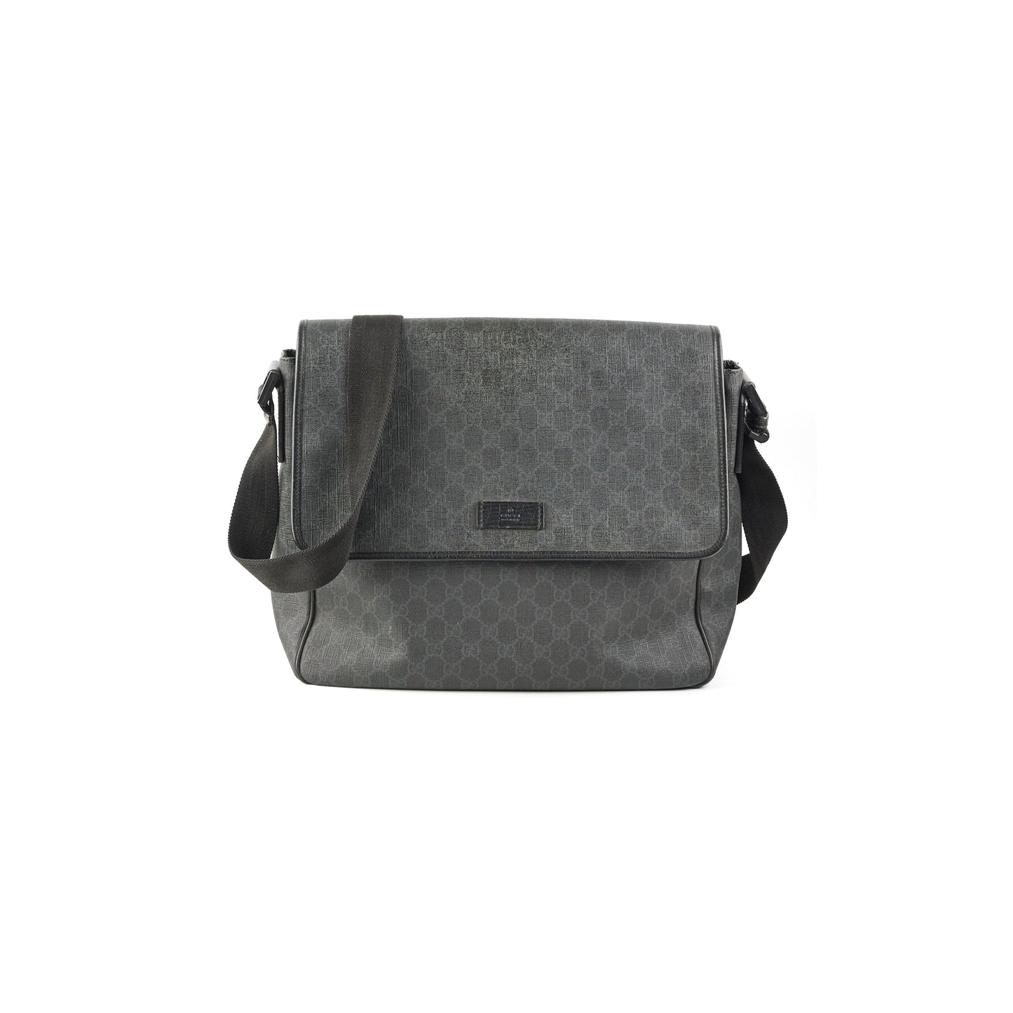 Gucci Mens Black Shoulder Monogram Bag