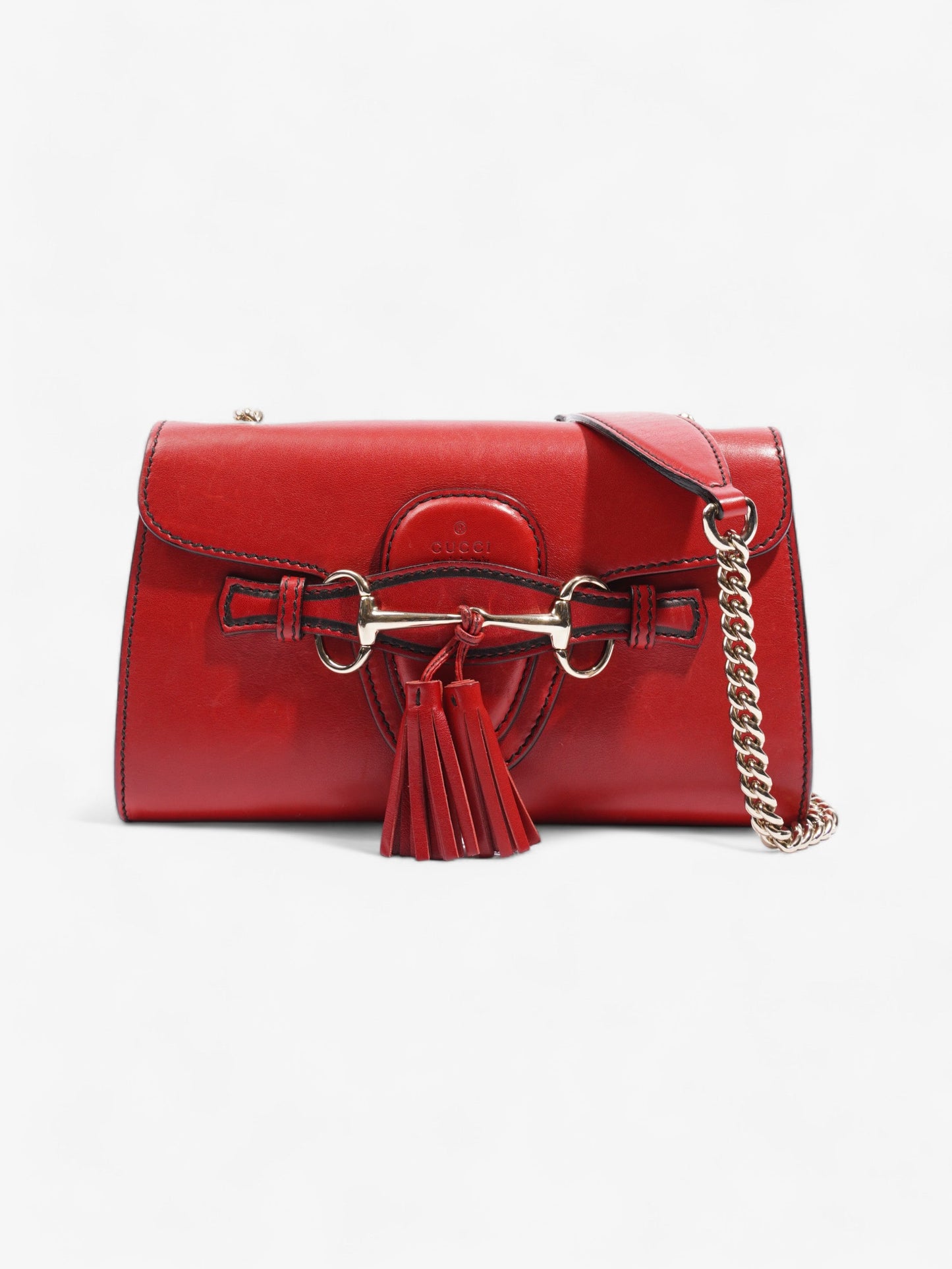 Emily Guccissima Red Leather