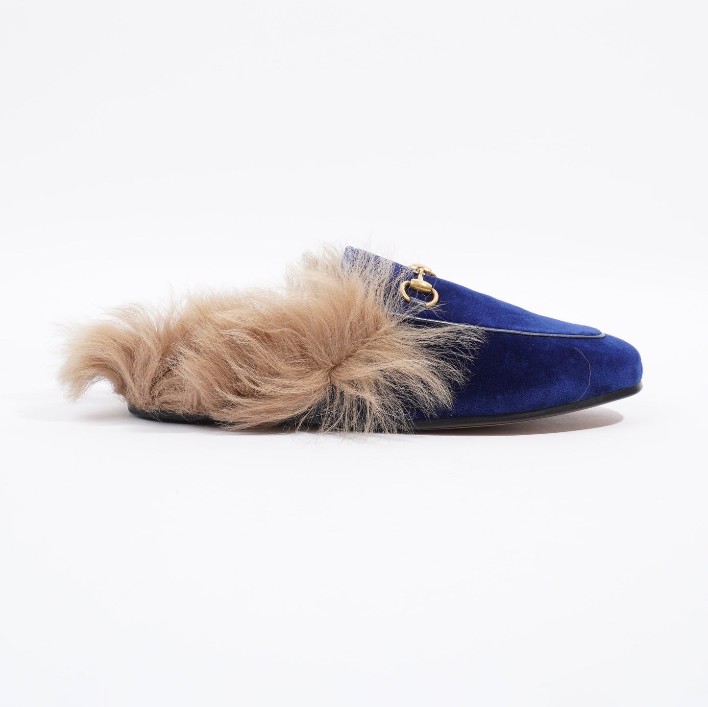 Gucci Princetown Loafer Blue Velvet EU 37 UK 4