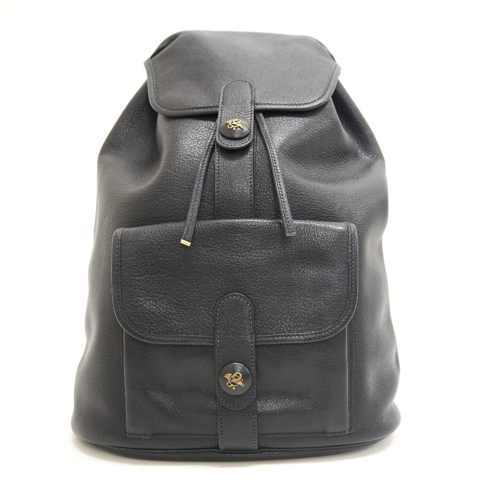 HERMES Backpack Buffl black Sac A Dos Baden mens Used