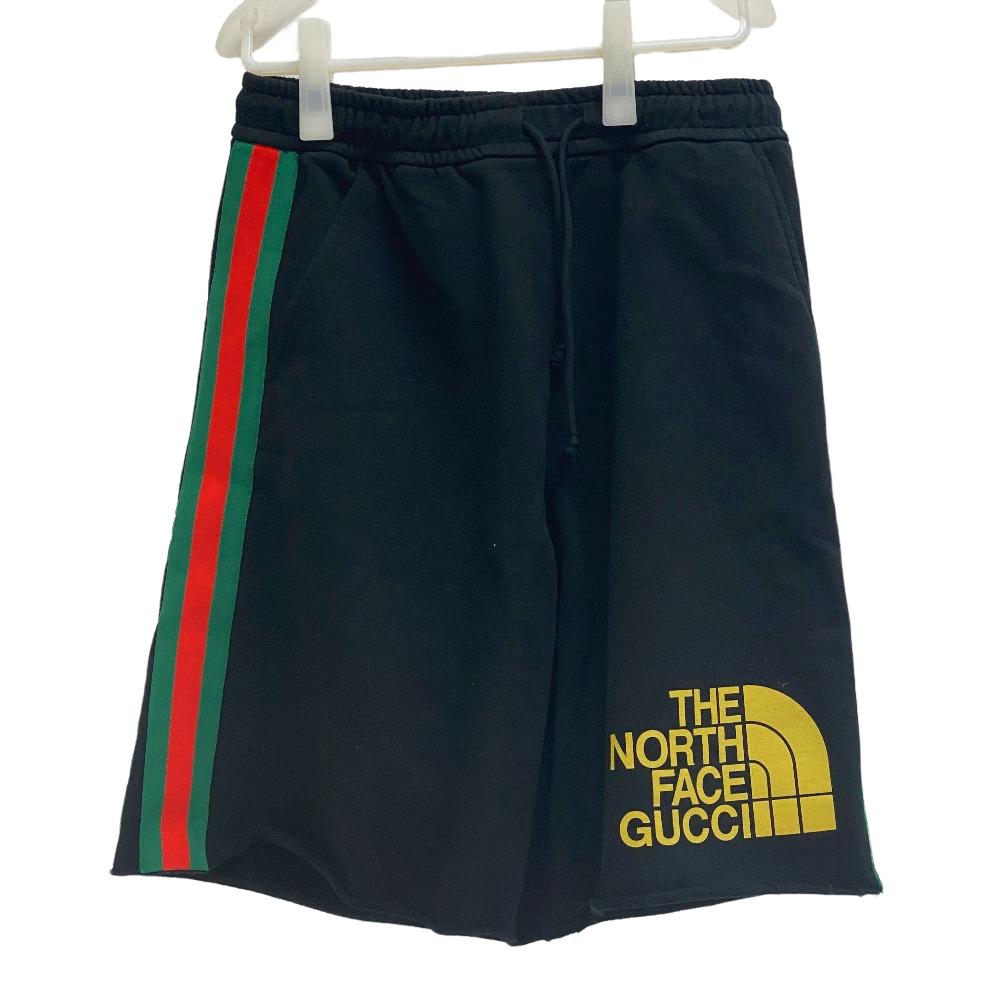 GUCCI sweat 651727 cotton black The North Face Pants Sherry line mens M Used