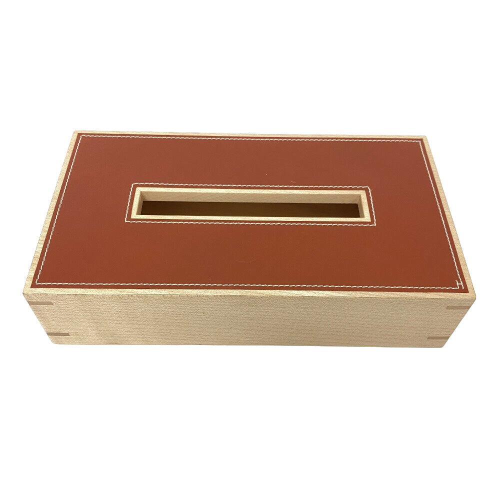 HERMES Interior other Wood Brown Tissue box Playard PM Women(Unisex) Used