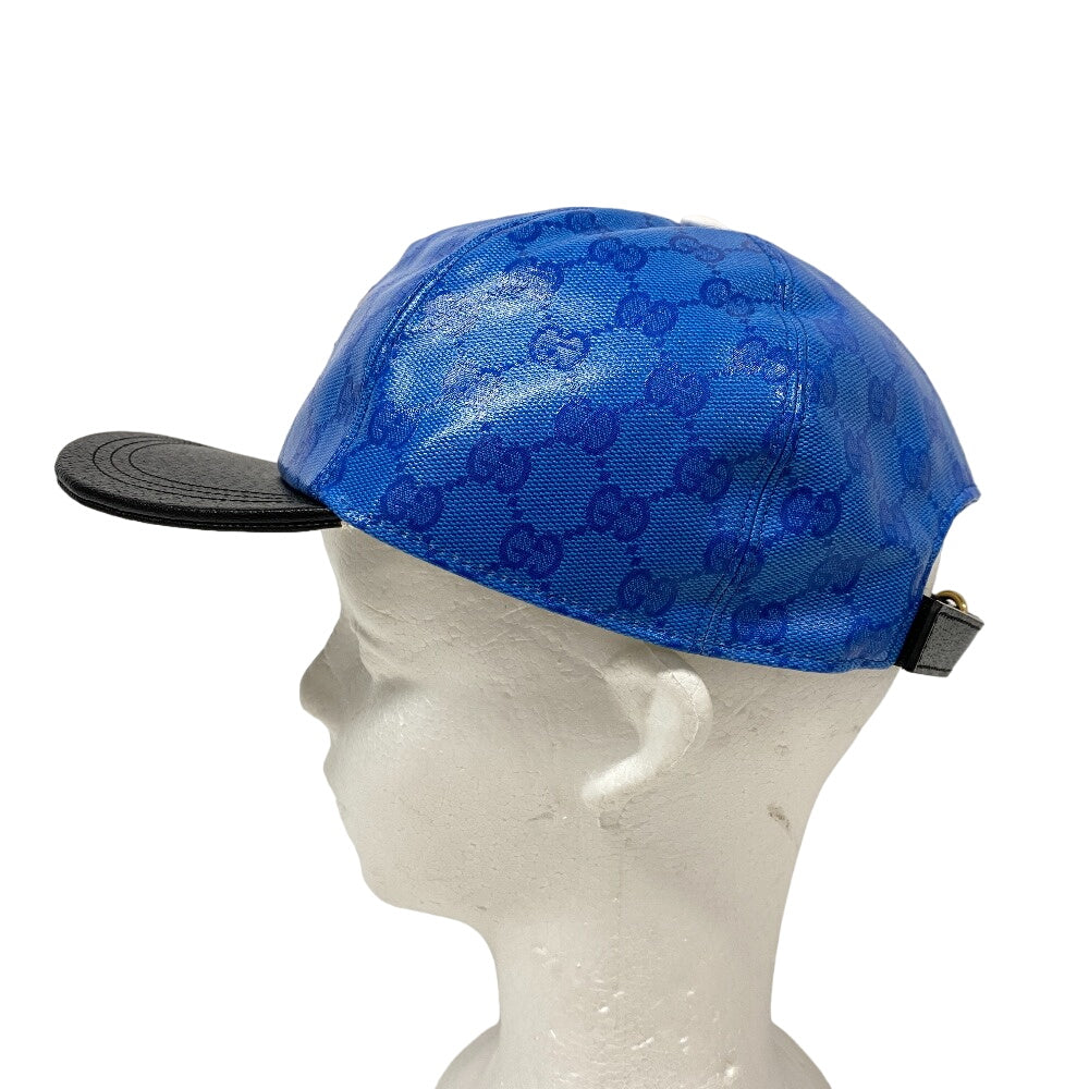 GUCCI cap 724833 4HAUU cotton blue Adidas XL 60 polyamide mens XL 60cm Used