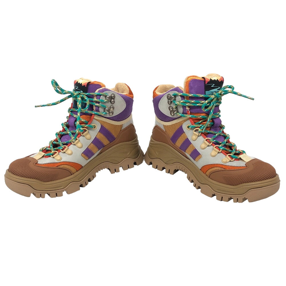 GUCCI boots 721394 Suede, Fabric Brown Adidas 38 Women 38 Used